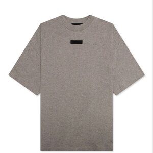 ESSENTIALS S/S TEE - HEATHER GREY